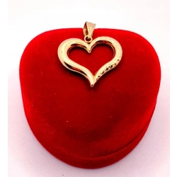 Złota zawieszka Serce PR.585 W:1,20gr InterSKLEP