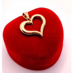Złota zawieszka Serce PR.585 W:1,20gr InterSKLEP