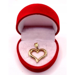 Złota zawieszka Serce PR.585 W:1,20gr InterSKLEP