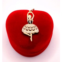 Złota zawieszka Tańcząca baletnica PR.585 W:0,59gr InterSKLEP