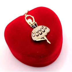 Złota zawieszka Tańcząca baletnica PR.585 W:0,59gr InterSKLEP