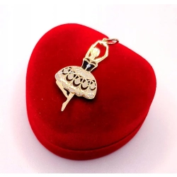 Złota zawieszka Tańcząca baletnica PR.585 W:0,59gr InterSKLEP