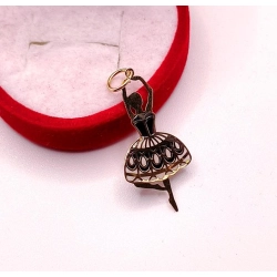 Złota zawieszka Tańcząca baletnica PR.585 W:0,59gr InterSKLEP