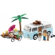 Klocki COBI 24617 Volkswagen T2A Kombi surfing, plaża, rower, figurka kota