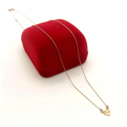 Złoty łańcuszek celebrytka serce Pr.333 W:1,06gr Dł:42-45,5cm