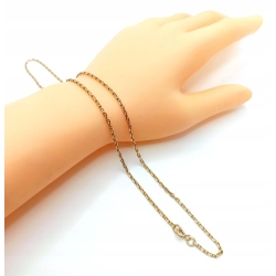 Złoty łańcuszek ankier Pr.585 W:6,34gr Dł:47cm InterSKLEP