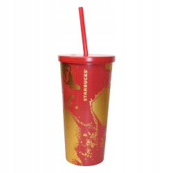 Kubek termiczny Starbucks 0,5 l czerwony winter gold