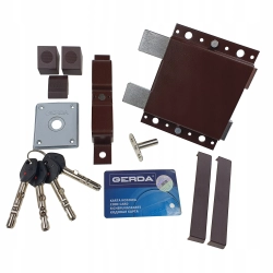 Zamek nawierzchniowy Gerda Tytan ZX czarny atest prawa InterSKLEP