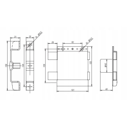 Zamek nawierzchniowy Gerda Tytan ZX czarny atest prawa InterSKLEP