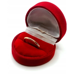 Złota obrączka z diamentami 5szt 0,068ct Pr.585 W:2,77gr Roz.15