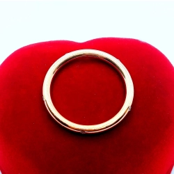 Złota obrączka z diamentami 5szt 0,068ct Pr.585 W:2,77gr Roz.15