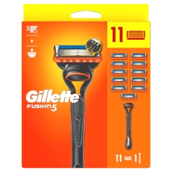 Gillette Fusion5 Maszynka do golenia dla mężczyzn + 11 ostrzy wymiennych