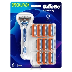 Gillette Fusion5 Maszynka do golenia dla mężczyzn + 11 ostrzy wymiennych