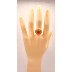 Złoty pierścionek z Koralem WARMET PR.585 W:5,02gr R.19 InterSKLEP
