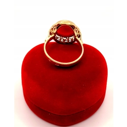 Złoty pierścionek z Koralem WARMET PR.585 W:5,02gr R.19 InterSKLEP