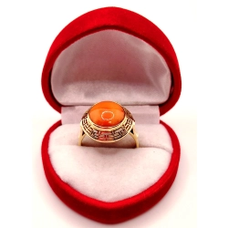 Złoty pierścionek z Koralem WARMET PR.585 W:5,02gr R.19 InterSKLEP