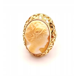 Złoty pierścionek z Kameą PR.585 W:8,08gr R.14 InterSKLEP