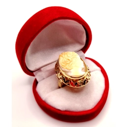 Złoty pierścionek z Kameą PR.585 W:8,08gr R.14 InterSKLEP