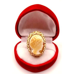 Złoty pierścionek z Kameą PR.585 W:8,08gr R.14 InterSKLEP