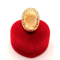 Złoty pierścionek z Kameą PR.585 W:8,08gr R.14 InterSKLEP