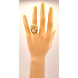 Złoty pierścionek z Kameą PR.585 W:8,08gr R.14 InterSKLEP