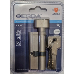 Wkładka z Gałką GERDA H PLUS 40G/30 Nikiel Satyna