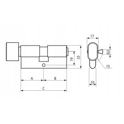 Wkładka do zamka Gerda 40/50g