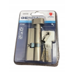 Wkładka z Gałką GERDA H PLUS 40G/30 Nikiel Satyna