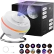 PROJEKTOR GWIAZD LAMPKA NOCNA LED USB PLANETARIUM OBRÓT O 360° + 12X DYSK