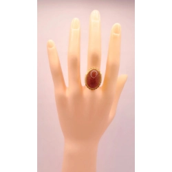 Złoty pierścionek z Piaskiem pustyni PR.750 W:7,06gr R.17 InterSKLEP