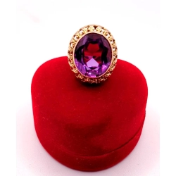 Złoty pierścionek z Ametystem PR.585 W:6,70gr R.13 InterSKLEP
