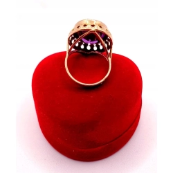 Złoty pierścionek z Ametystem PR.585 W:6,70gr R.13 InterSKLEP