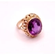 Złoty pierścionek z Ametystem PR.585 W:6,70gr R.13 InterSKLEP