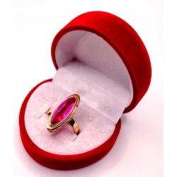 Złoty pierścionek z Rubinem PR.583 W:4,43gr R.9 InterSKLEP