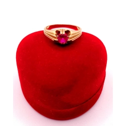 Złoty pierścionek z Rubinem PR.585 W:3,78gr R.14 InterSKLEP