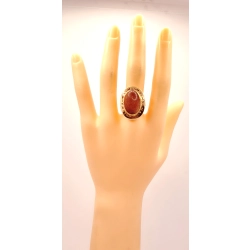 Złoty pierścionek z Piaskiem pustyni PR.585 W:6,51gr R.17 InterSKLEP