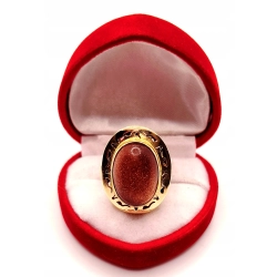 Złoty pierścionek z Piaskiem pustyni PR.585 W:6,51gr R.17 InterSKLEP