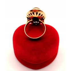 Złoty pierścionek z Piaskiem pustyni PR.585 W:6,51gr R.17 InterSKLEP