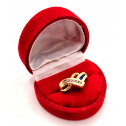 Złoty pierścionek z Cyrkoniami PR.585 W:4,13gr R.13 InterSKLEP