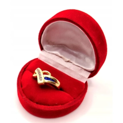 Złoty pierścionek z Cyrkoniami PR.585 W:4,13gr R.13 InterSKLEP