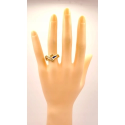 Złoty pierścionek z Cyrkoniami PR.585 W:4,13gr R.13 InterSKLEP