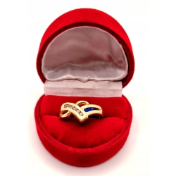 Złoty pierścionek z Cyrkoniami PR.585 W:4,13gr R.13 InterSKLEP