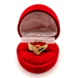 Złoty pierścionek z Cyrkoniami PR.585 W:4,13gr R.13 InterSKLEP