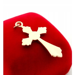 Złota zawieszka Krzyżyk z Jezusem Pr.585 W:4,68gr InterSKLEP