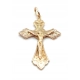 Złota zawieszka krzyżyk z Jezusem Pr.585 W:4,07gr InterSKLEP