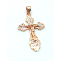 Złota zawieszka krzyżyk z Jezusem pr.585 W:1,62gr InterSKLEP