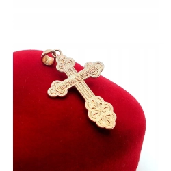 Złota zawieszka krzyżyk z Jezusem pr.585 W:1,62gr InterSKLEP