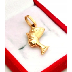 Złota zawieszka Nefretete Pr.585 W:1,10gr InterSKLEP