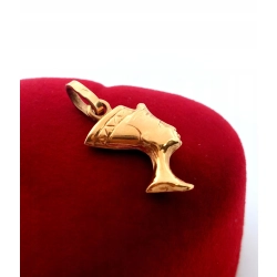 Złota zawieszka Nefretete Pr.585 W:1,10gr InterSKLEP