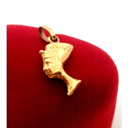 Złota zawieszka Nefretete Pr.585 W:1,10gr InterSKLEP